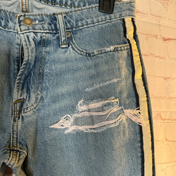 ABERCROMBIE & FITCH RACING STRIPED LANGDON SLIM 31W 30L - Picture 5 of 16